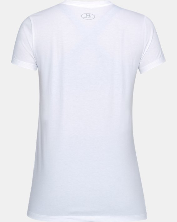 Women's UA Charged Cotton® Short Sleeve T-Shirt, White, pdpMainDesktop image number 3